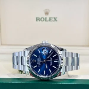 Rolex Date-just 36 blue dial Jubilee Bezel Oyster